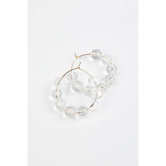 NEW VERMEER STUDIO odele hoops in clear - Picture 3 of 4